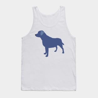 Labrador Silhouette -Blue Tank Top